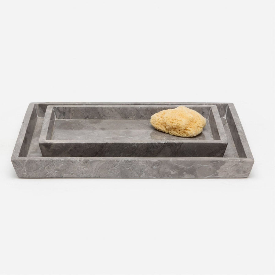 Pigeon and Poodle Veneto Rectangular Tray - Tapered, 2-Piece Set