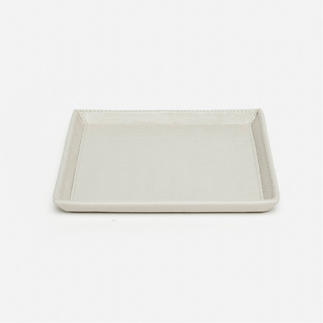 Pigeon and Poodle Marcel Full-Grain Leather Square Tray, Pack of 2