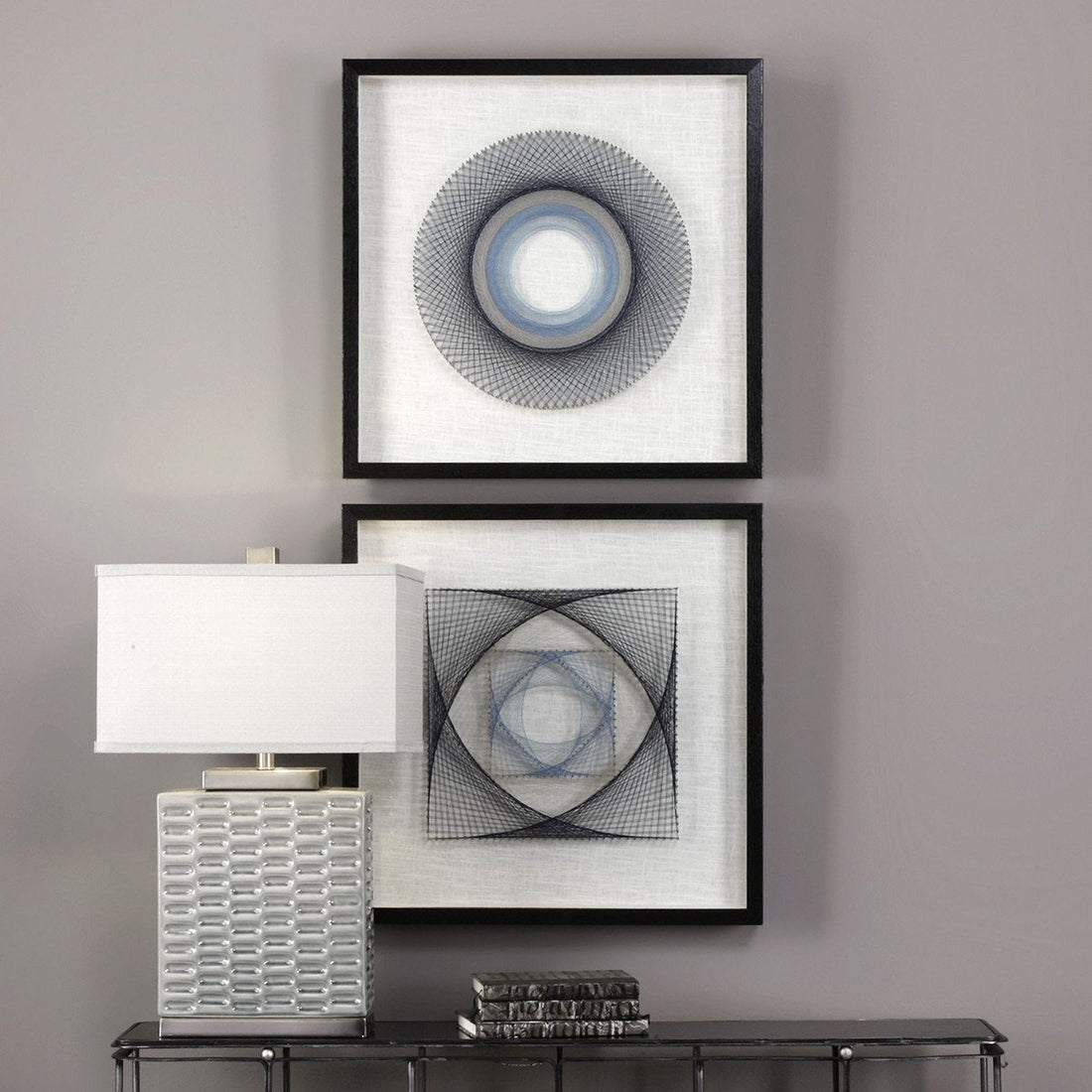 Uttermost String Duet Geometric Art, 2-Piece Set