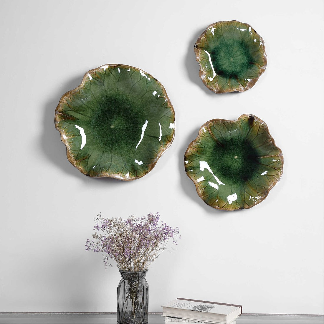 Uttermost Abella Ceramic Wall Decor, 3-Piece Set