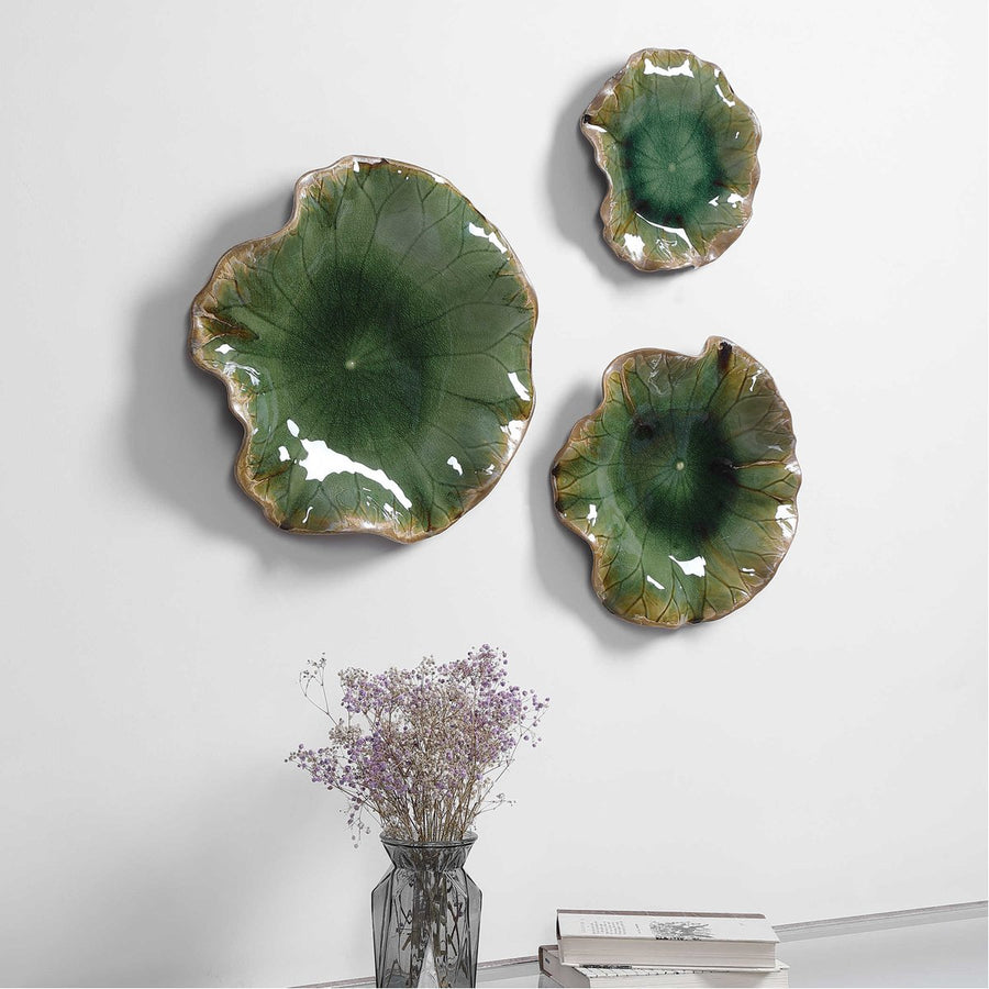 Uttermost Abella Ceramic Wall Decor, 3-Piece Set