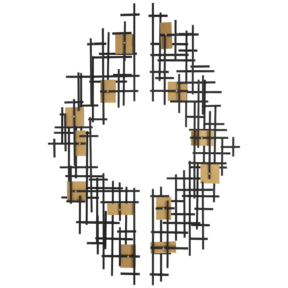 Uttermost Reflection Metal Grid Wall Decor, 2-Piece Set