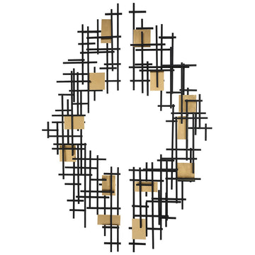 Uttermost Reflection Metal Grid Wall Decor, 2-Piece Set