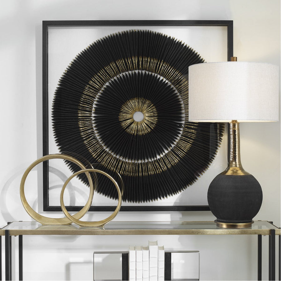 Uttermost Sandara Black and Gold Shadow Box