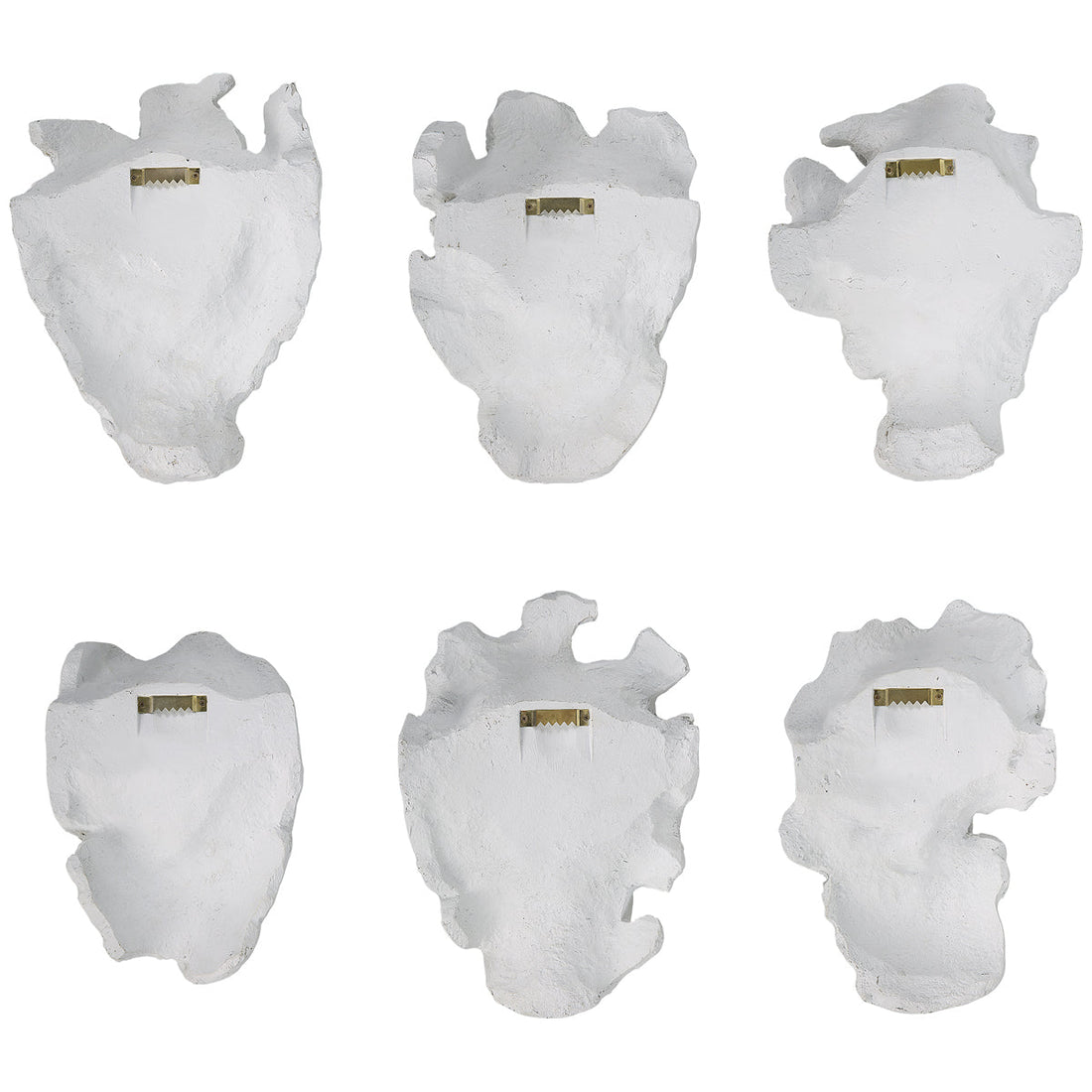 Uttermost Self-Portrait White Mask Wall Decor, 6-Piece Set