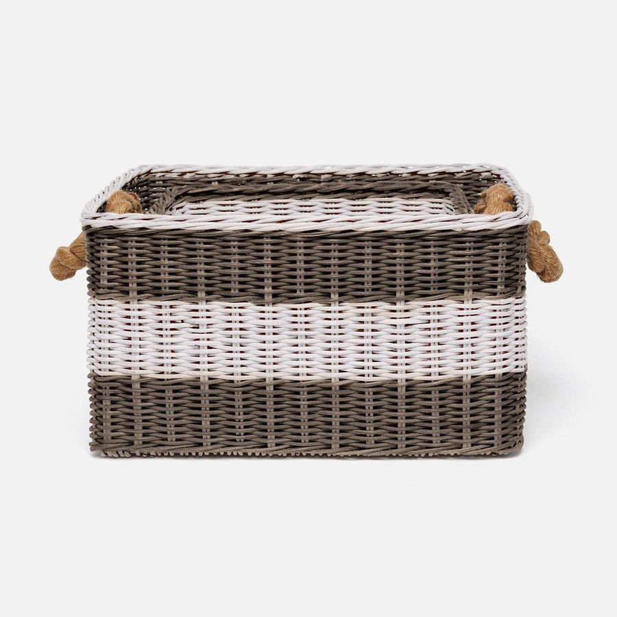 Pigeon and Poodle Nantucket Storage Baskets, 2-Piece Set