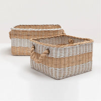 Pigeon and Poodle Nantucket Storage Baskets, 2-Piece Set