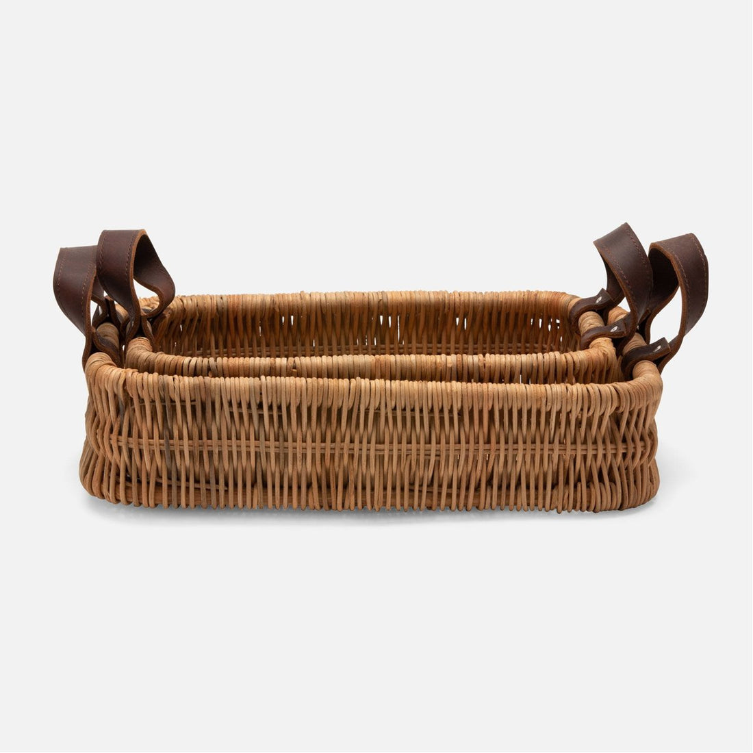 Pigeon and Poodle Yakima Rectangular Baskets, 2-Piece Set