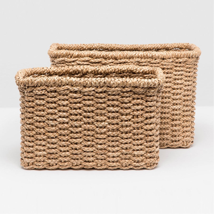 Pigeon and Poodle Yuma Rectangular Baskets, 2-Piece Set