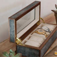 Pigeon and Poodle Elmbridge 5-Watch Box with Beveled Glass