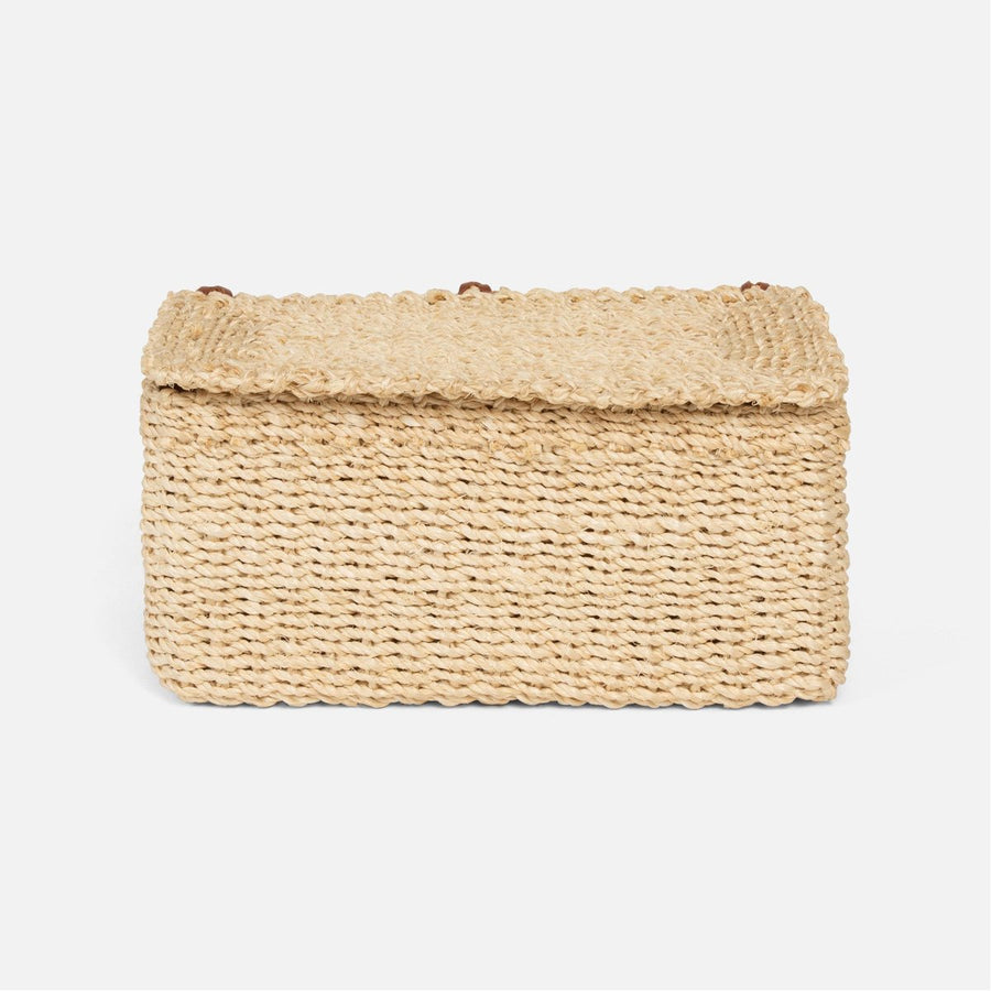 Pigeon and Poodle Linares Natural Abaca Fiber Boxes, 2-Piece Set