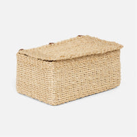 Pigeon and Poodle Linares Natural Abaca Fiber Boxes, 2-Piece Set