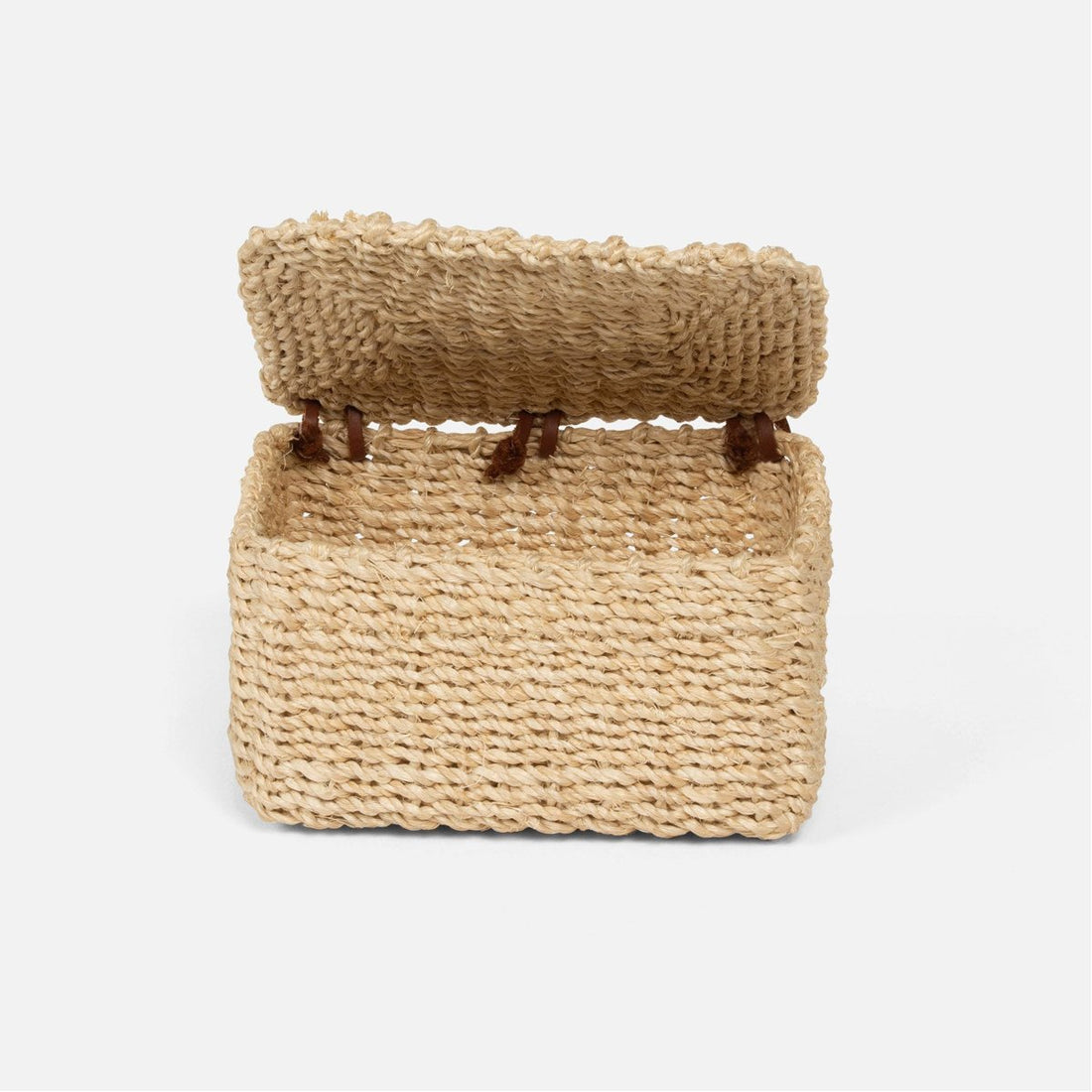 Pigeon and Poodle Linares Natural Abaca Fiber Boxes, 2-Piece Set