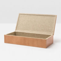 Pigeon and Poodle Selby Full-Grain Leather Box, Pack of 2