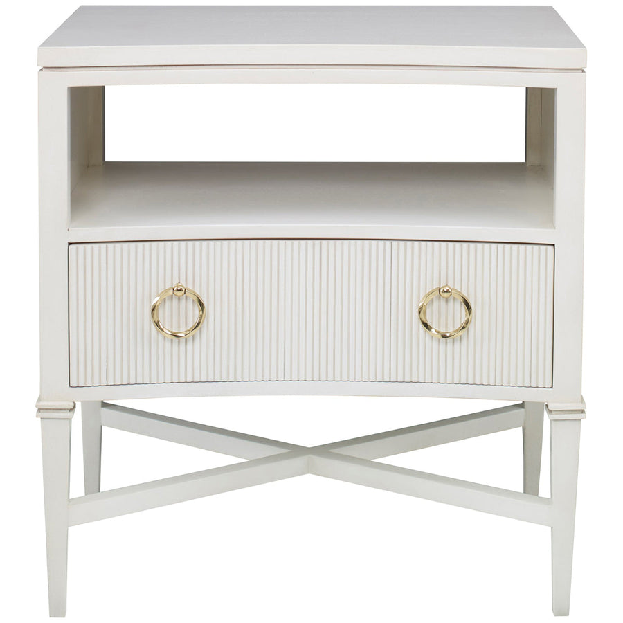 Ambella Home Reeded Nightstand - Linen