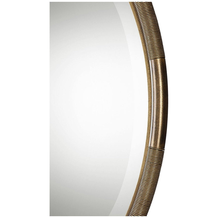 Uttermost Finnick Iron Coil Round Mirror