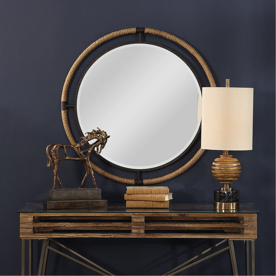 Uttermost Melville Coastal Round Mirror