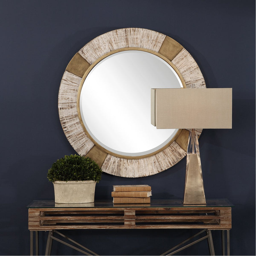 Uttermost Reuben Gold Round Mirror