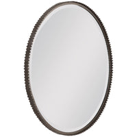 Uttermost Ada Round Steel Mirror