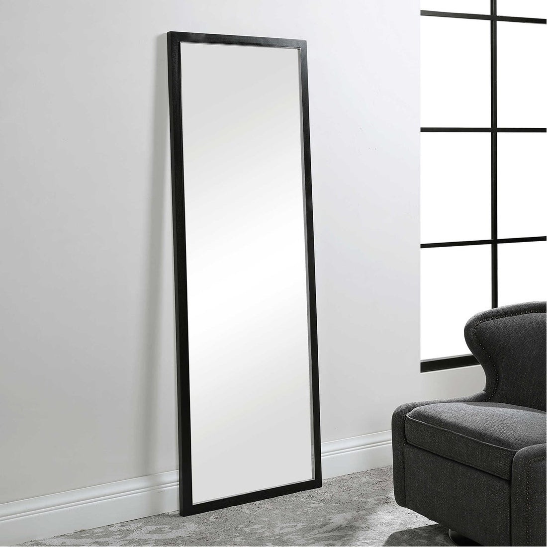 Uttermost Avri Oversized Dark Wood Mirror