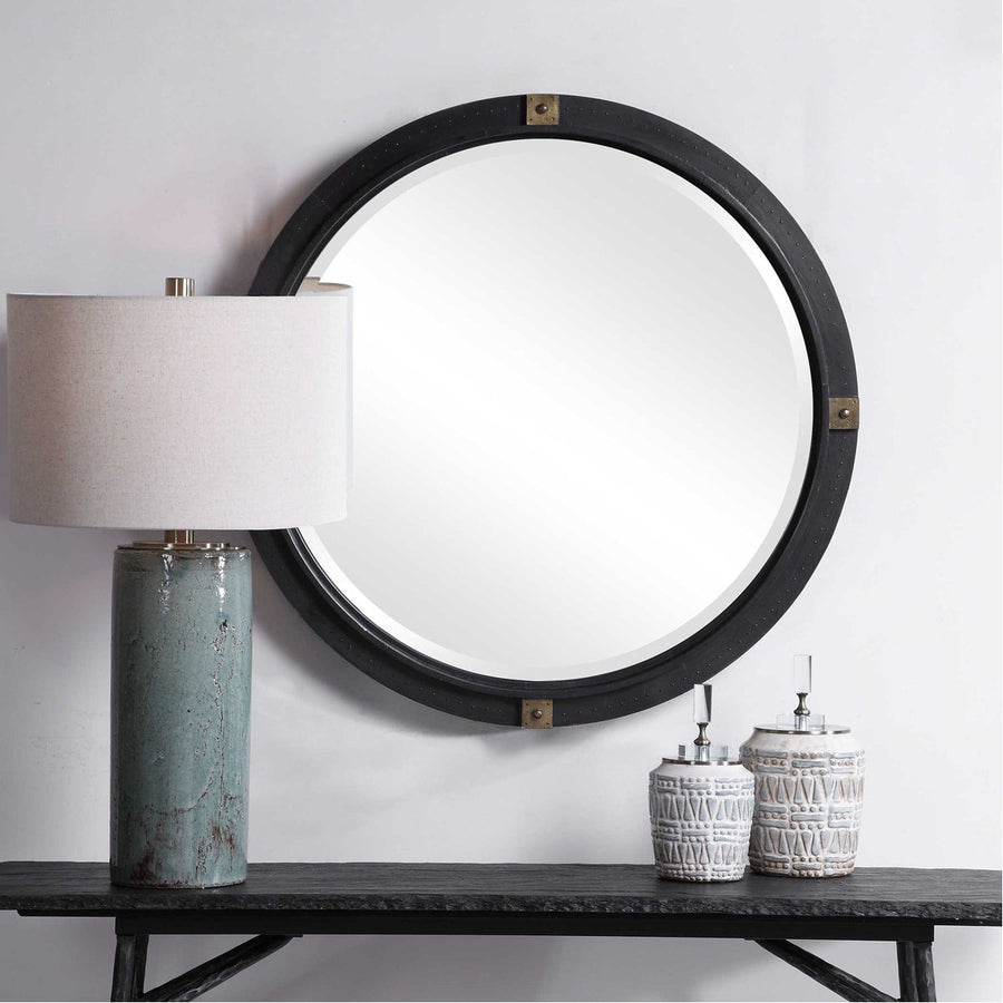 Uttermost Tull Industrial Round Mirror