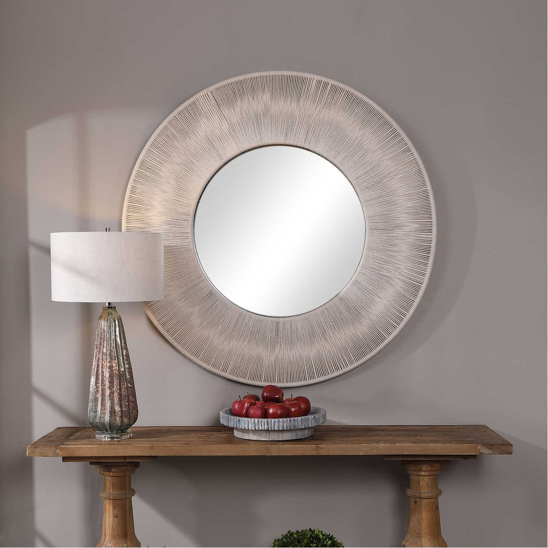 Uttermost Sailor's Knot Round Mirror