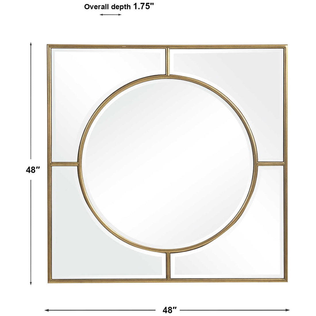 Uttermost Stanford Gold Square Mirror