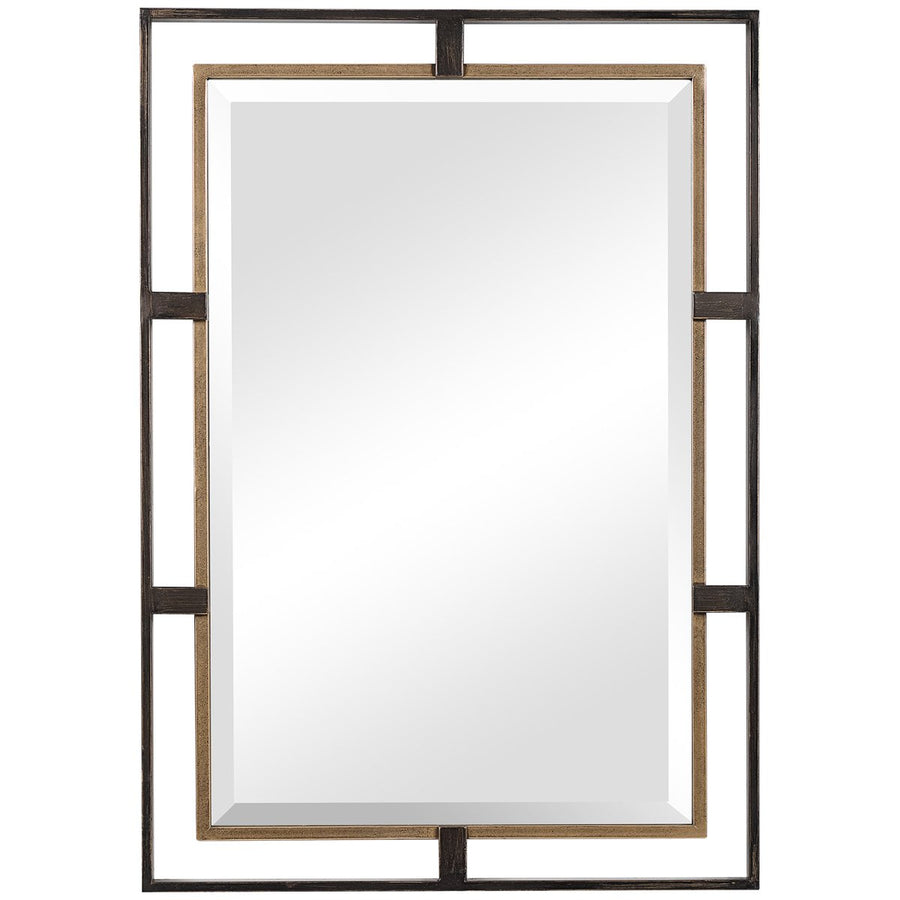 Uttermost Carrizo Gold and Bronze Rectangle Mirror