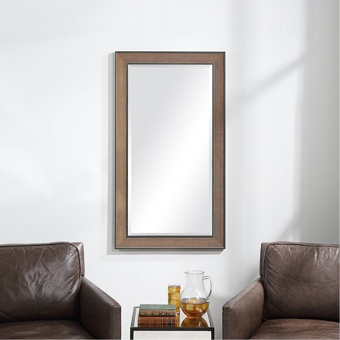 Uttermost Valles Golden Rust Mirror