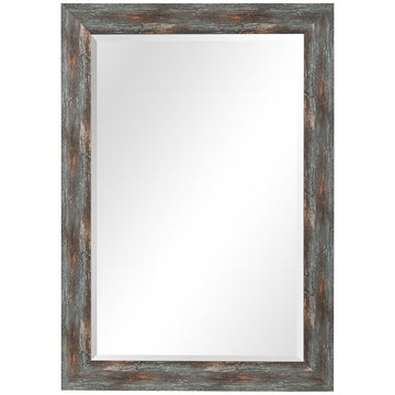 Uttermost Owenby Rustic Silver and Bronze Mirror