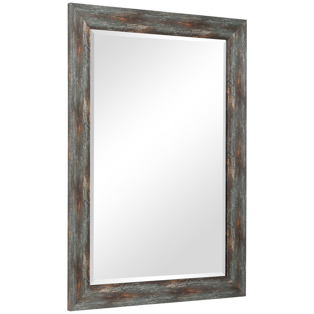 Uttermost Owenby Rustic Silver and Bronze Mirror