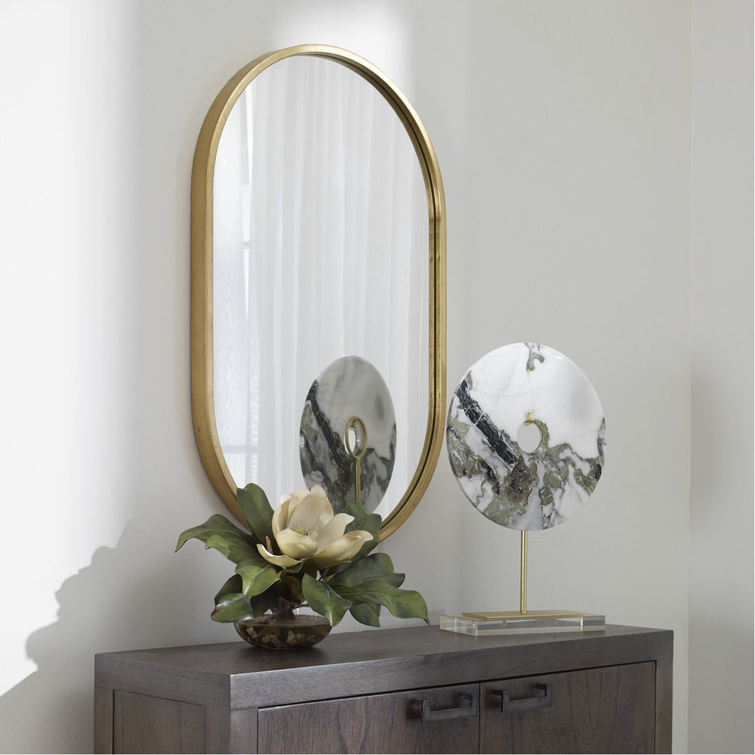 Uttermost Varina Minimalist Oval Mirror