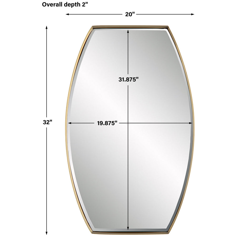 Uttermost Portal Modern Brass Mirror