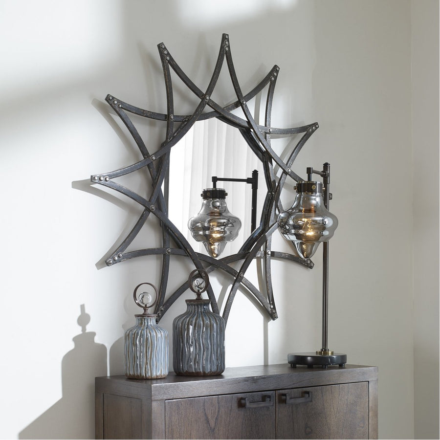 Uttermost Solaris Iron Star Mirror