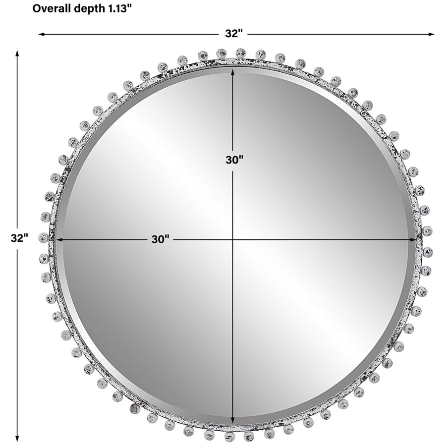 Uttermost Taza Round Mirror