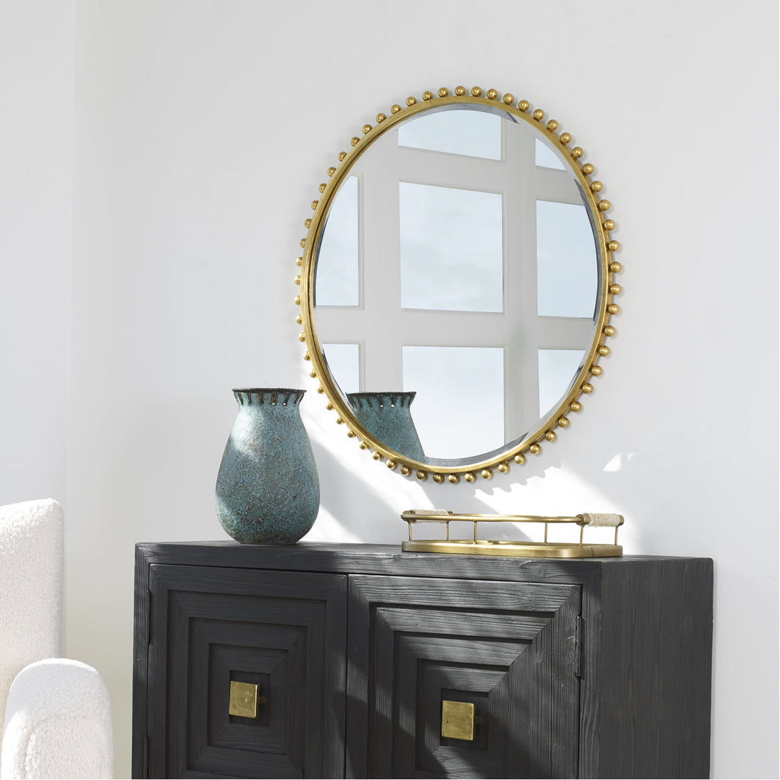 Uttermost Taza Round Mirror