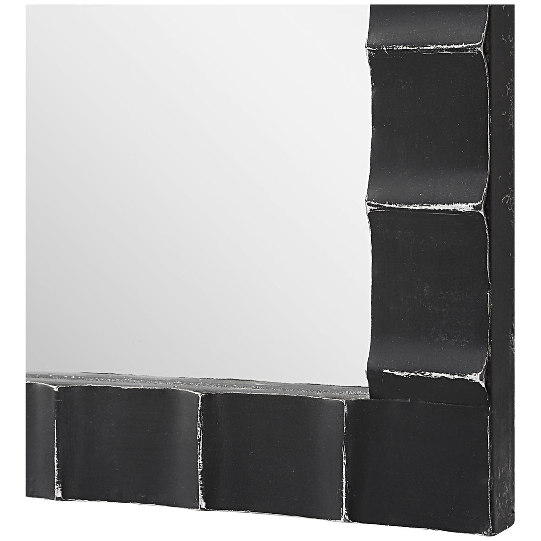 Uttermost Dandridge Black Industrial Mirror