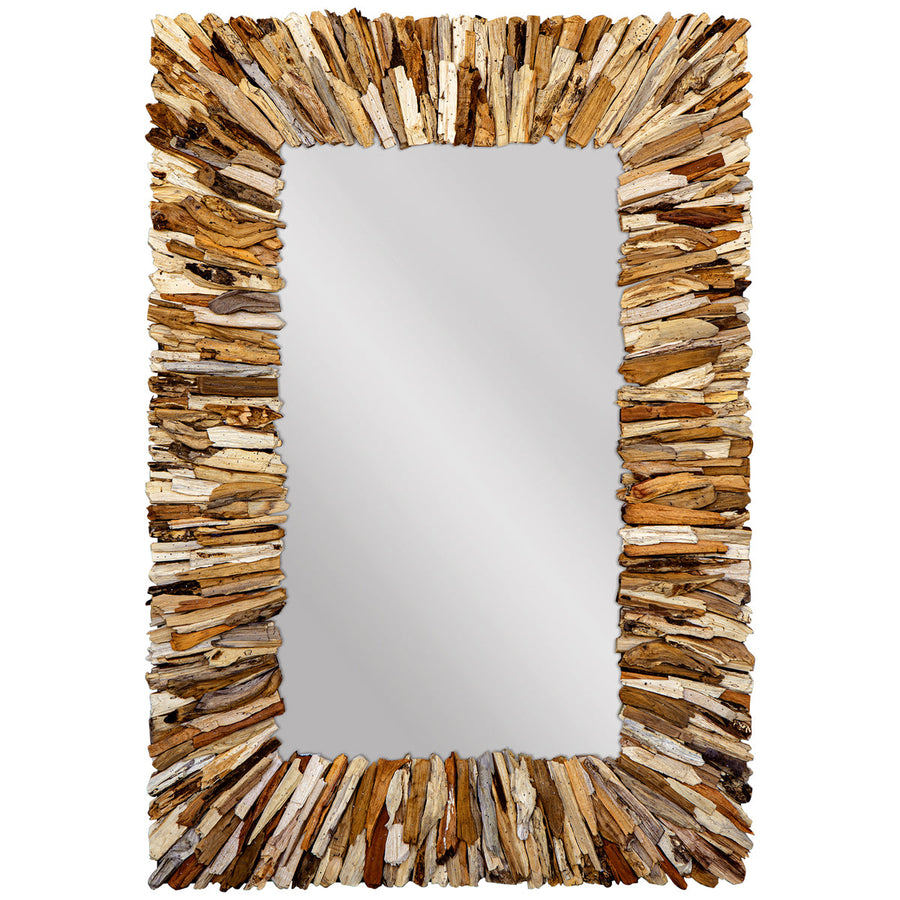 Uttermost Teak Branch Rectangular Mirror