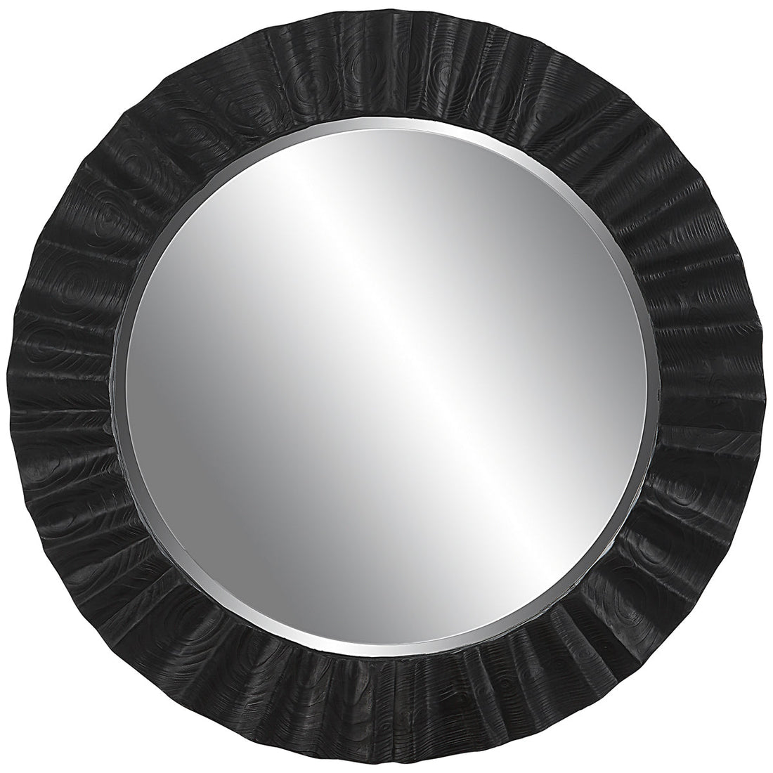 Uttermost Caribou Dark Espresso Round Mirror