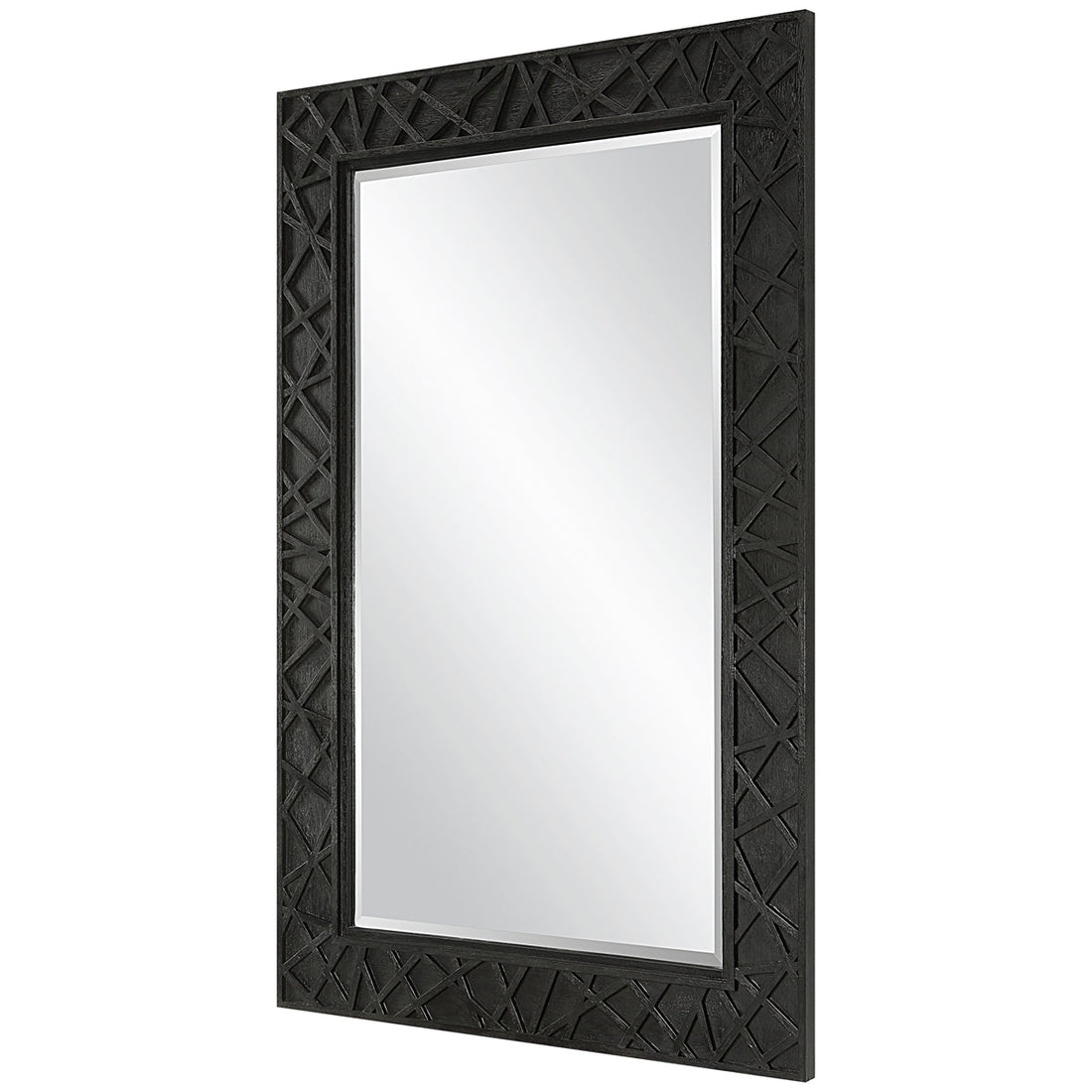 Uttermost Everest Satin Black Mirror