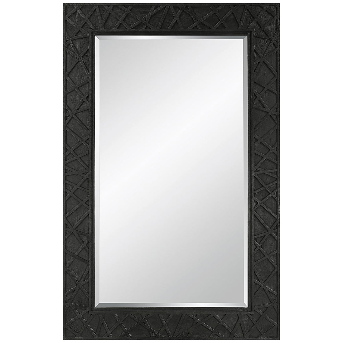 Uttermost Everest Satin Black Mirror