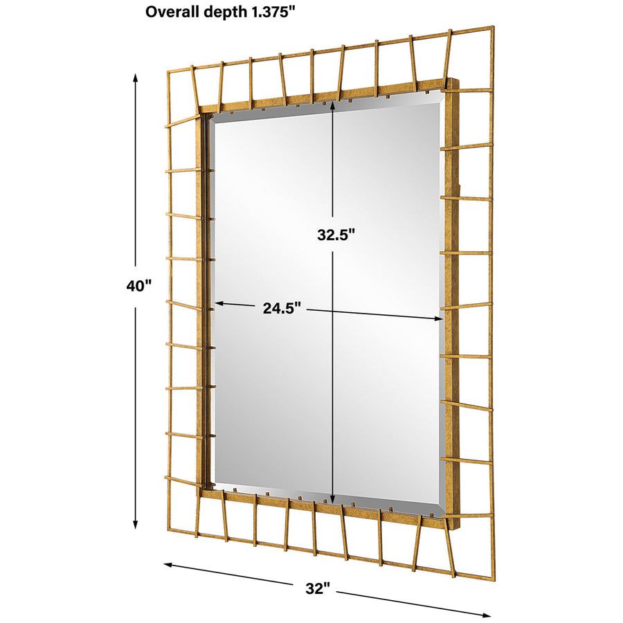 Uttermost Townsend Antiqued Gold Mirror