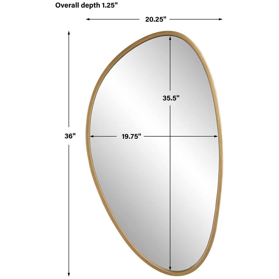 Uttermost Boomerang Gold Mirror