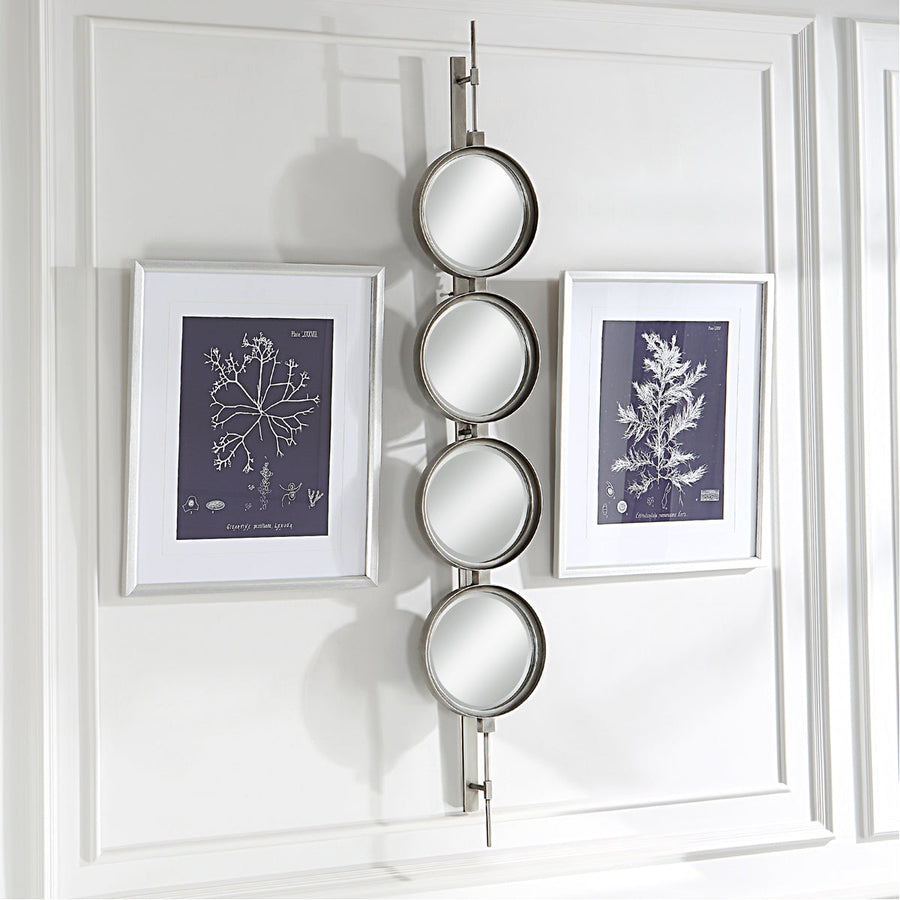 Uttermost Button Silver Mirror