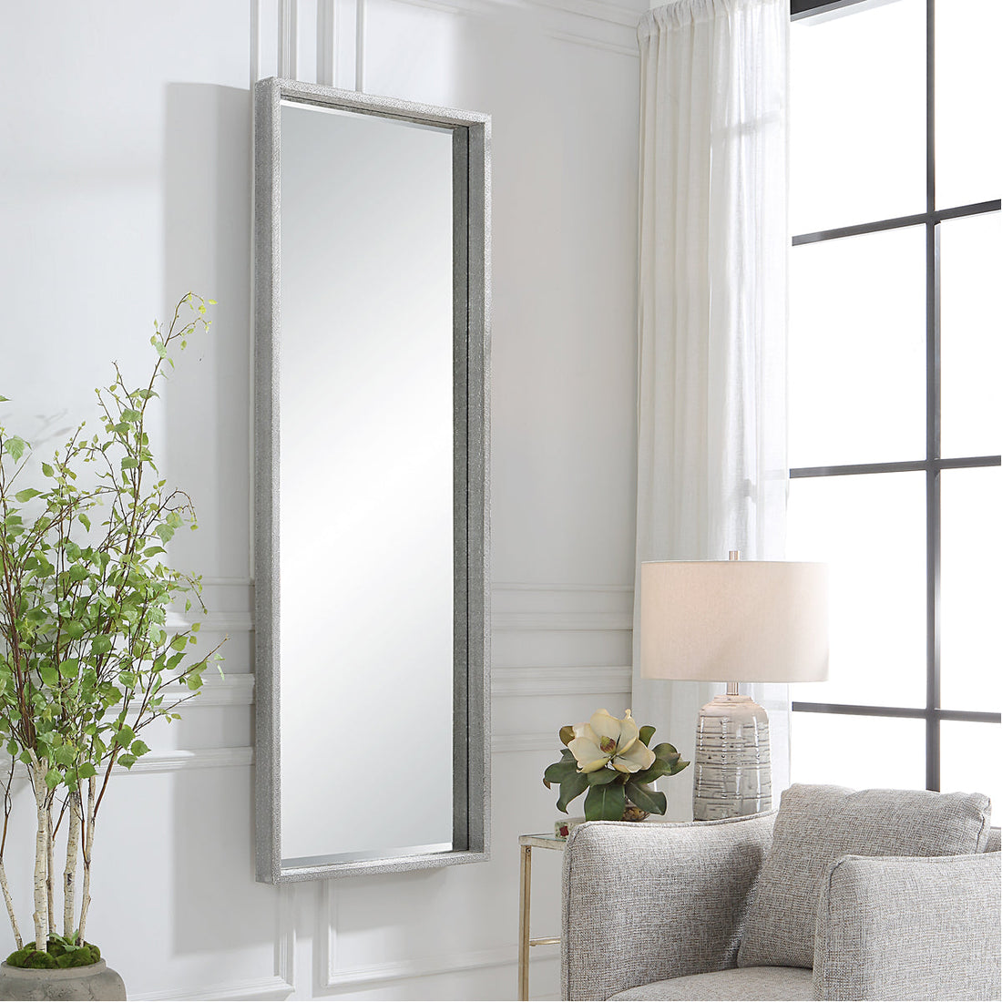 Uttermost Omega Oversized Silver Mirror