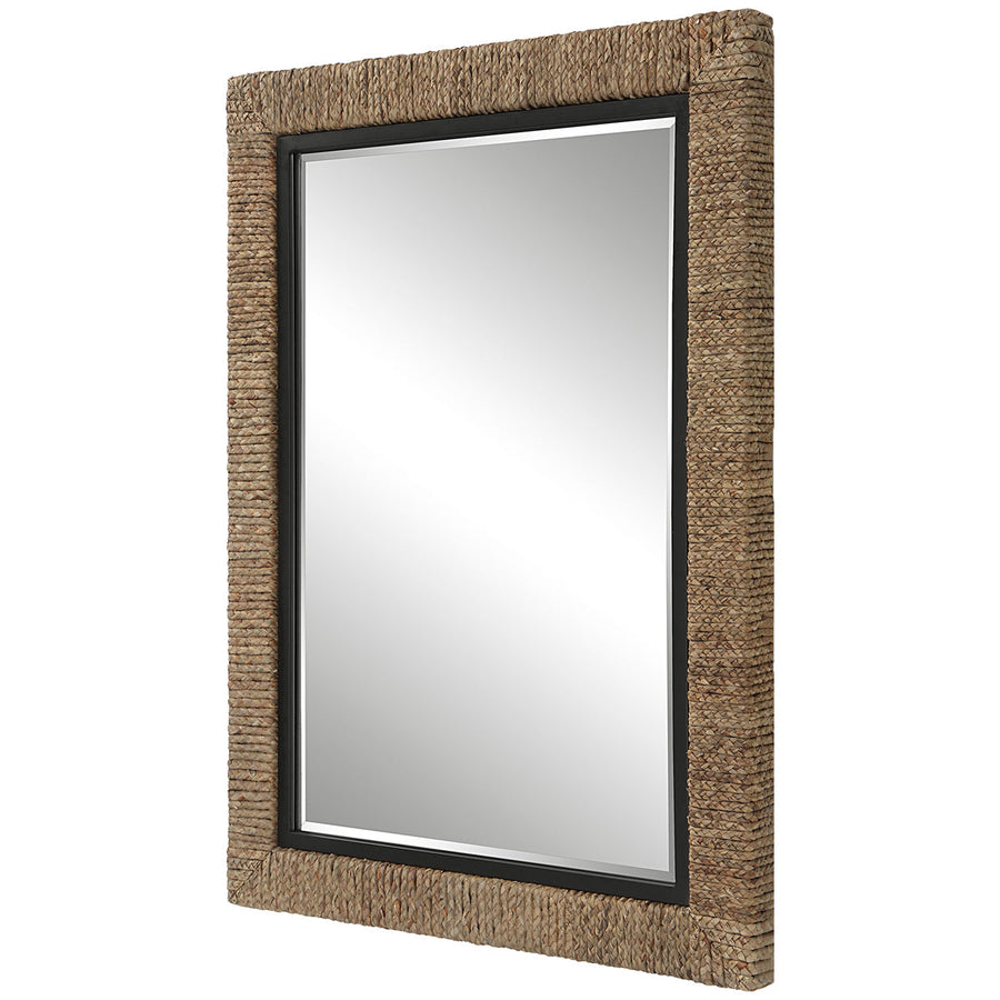 Uttermost Island Braided Straw Mirror