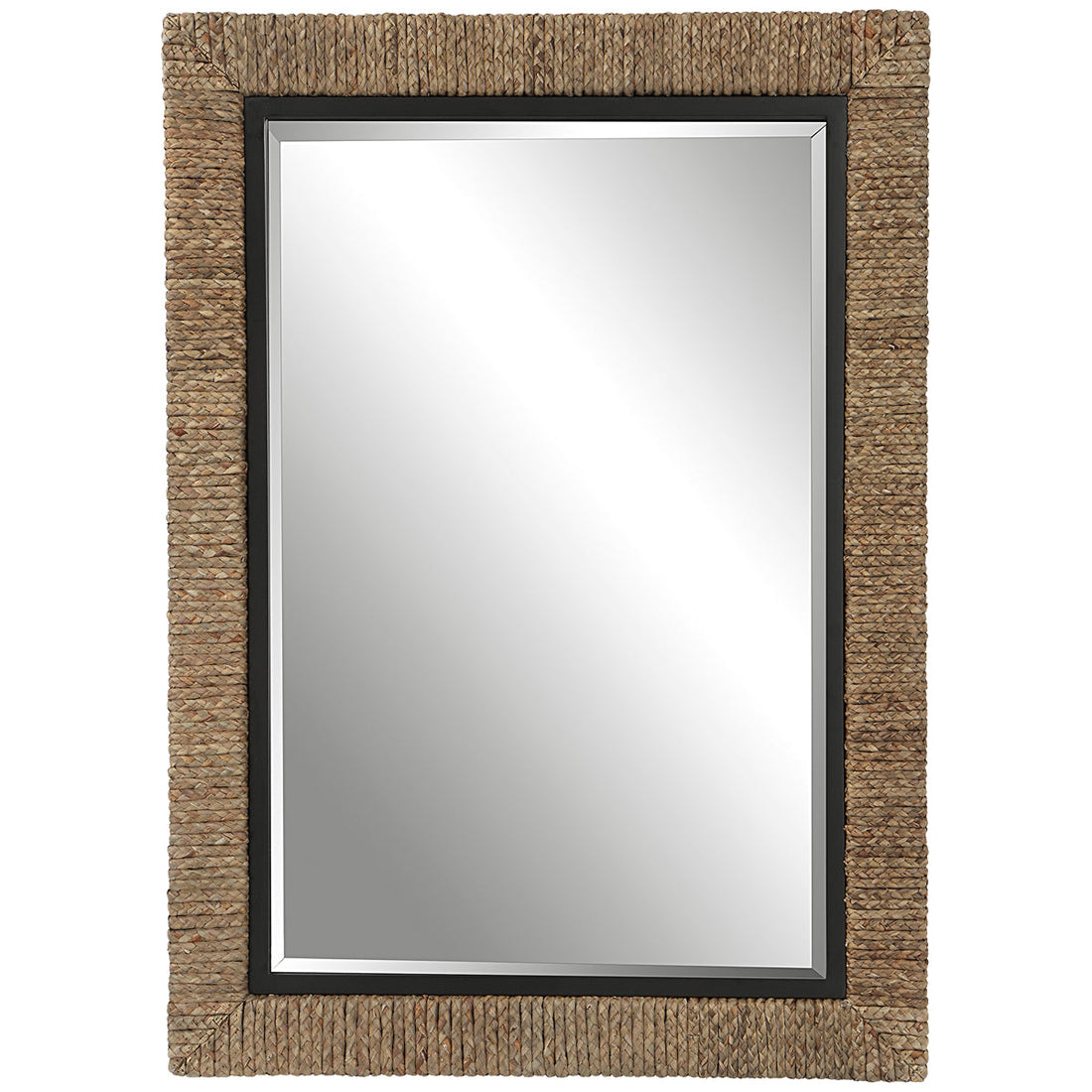 Uttermost Island Braided Straw Mirror