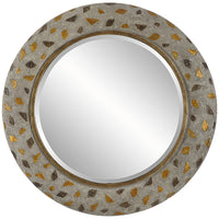 Uttermost Copper Terrazzo Round Mirror