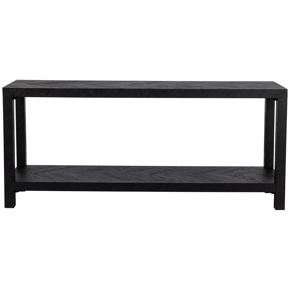 Four Hands Irondale Lamar Console Table - Drifted Matte Black Veneer