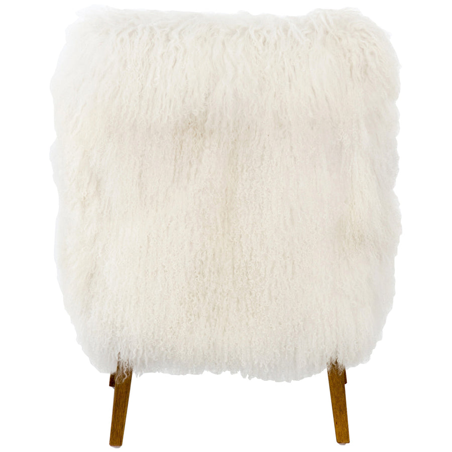 Four Hands Irondale Ashland Armchair - Mongolia Cream Fur